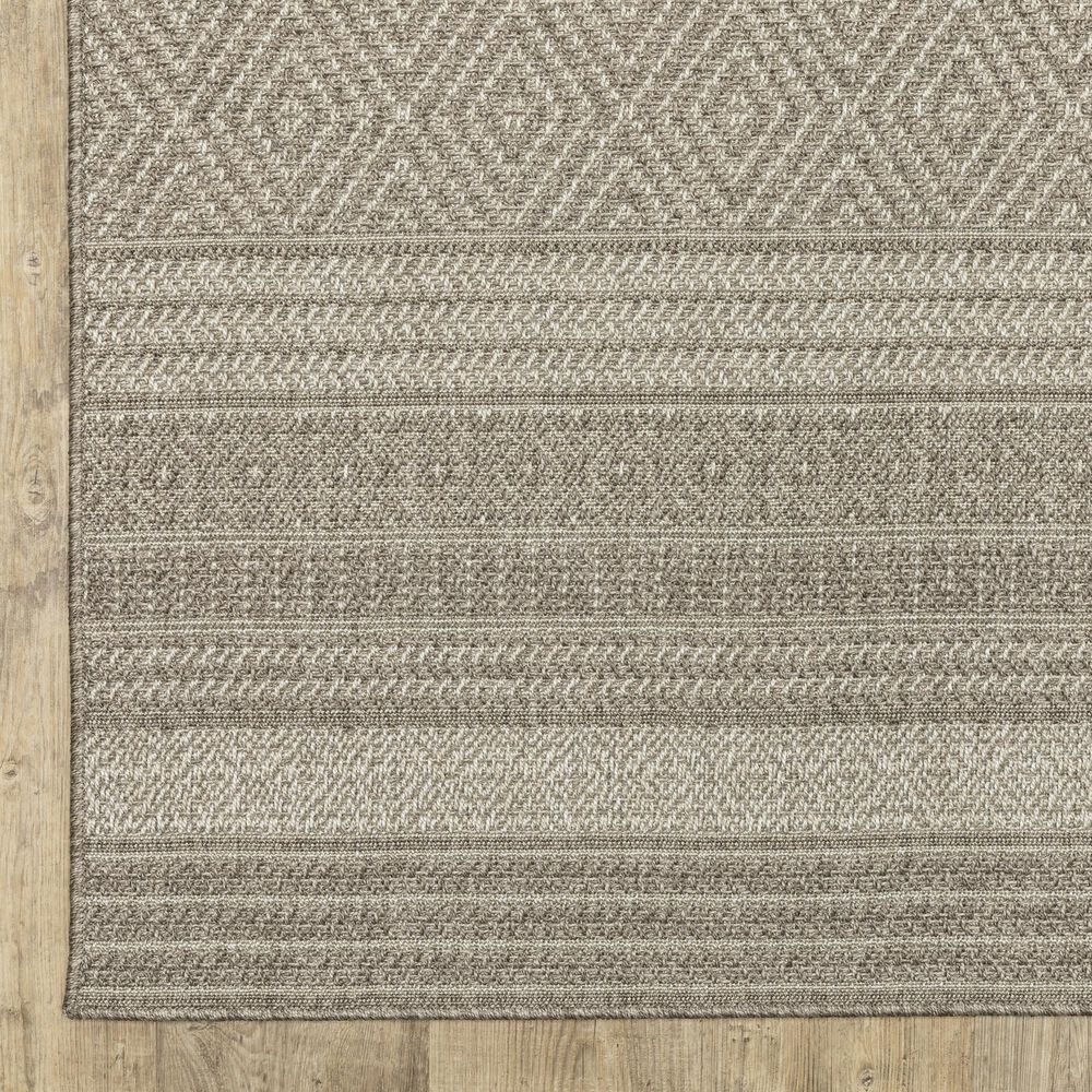 Oriental Weavers Caicos CA06A 1&#39;10&quot; x 7&#39;6&quot; Grey Runner, , large