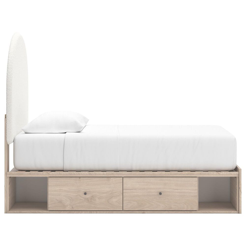 Ashley Arloster Twin  Platform Bed in Tan, , large