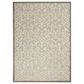 Nourison Aloha Damask 5"3" x 7"5" Natural Indoor/Outdoor Area Rug, , large