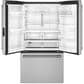 Cafe 23.1 Cu. Ft. Counter-Depth French Door Refrigerator Energy Star in Stainless Steel with Brushed Stainless Handles, , large