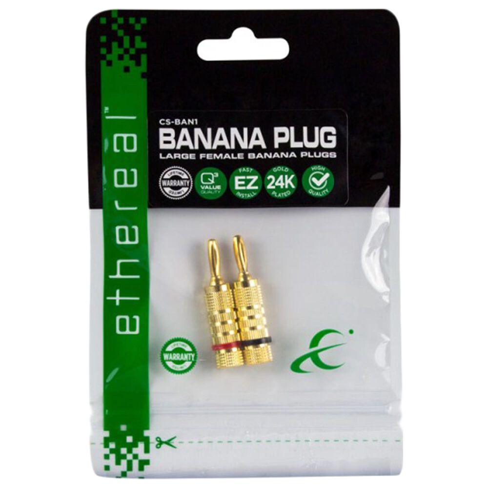 Helios Banana Plug with Entry Level in Gold, Red and Black - Set of 2, , large