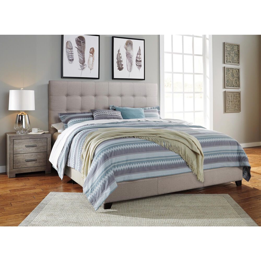 Ashley Culverbach Queen Upholstered Bed in Beige, , large