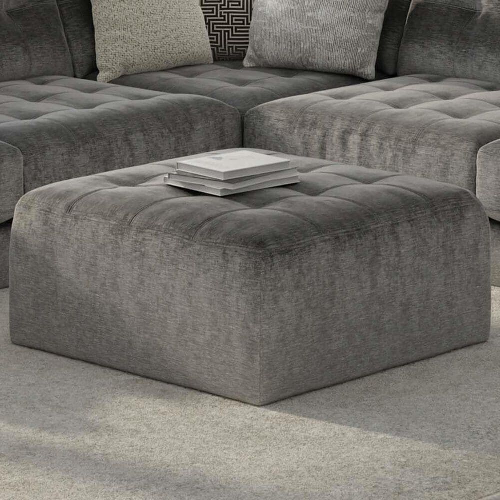 Hartsfield Kimpton Cocktail Ottoman in Greystone, , large