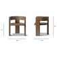 Jennifer Taylor Home Soren Arm Chair in Heritage Medium Dark Brown, , large