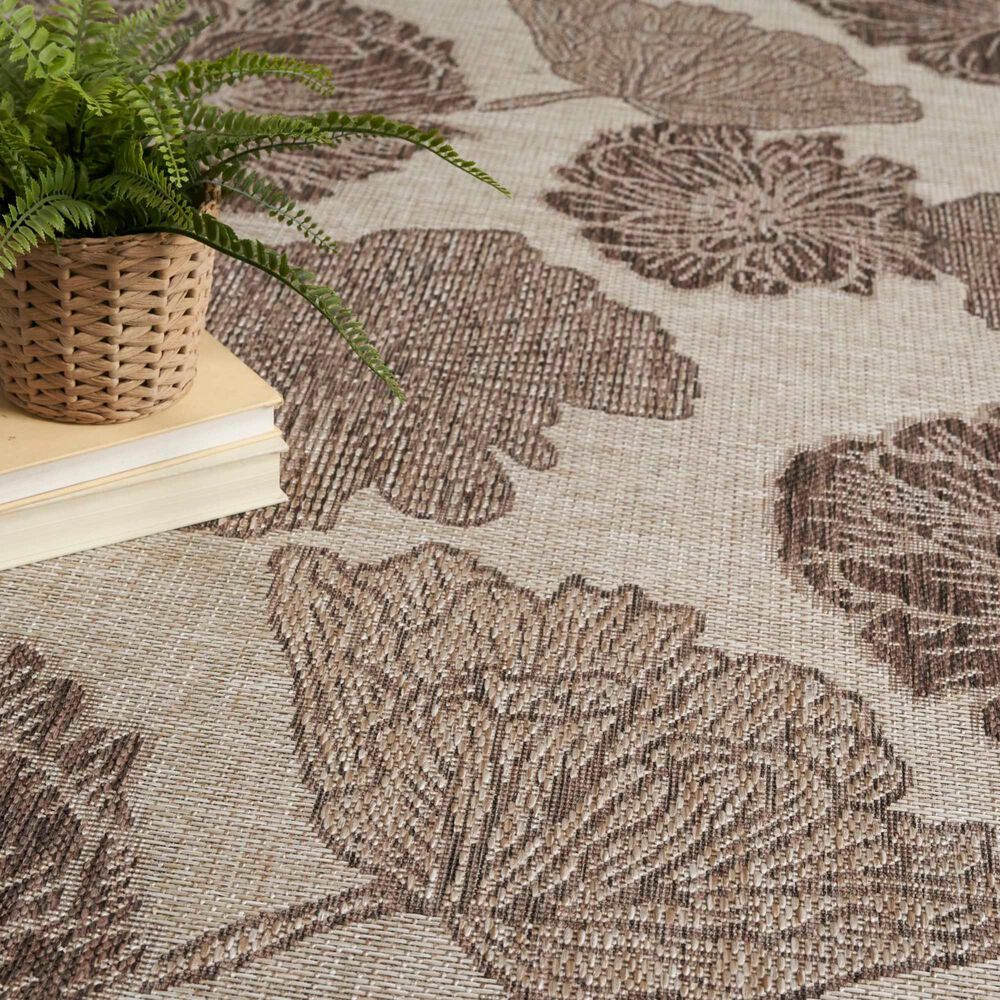 Nourison Garden Oasis Natural 8&#39; x 10&#39; Indoor/Outdoor Area Rug, , large