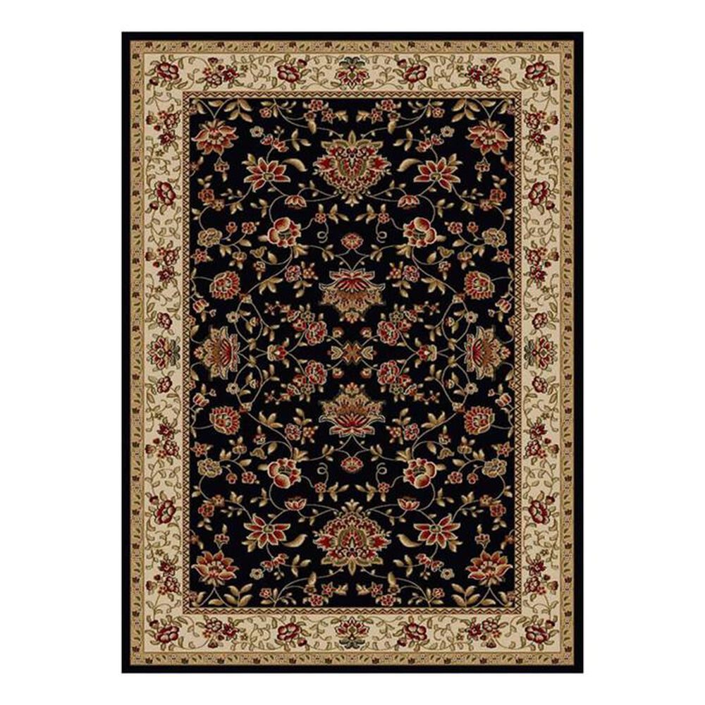 Radici USA Bergamo 1597 3'3" X 4'11" Black Area Rug, , large