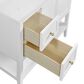 37B Ravello 36" Single Bathroom Vanity Cabinet in Bright White with Marble Top and Backsplash, , large