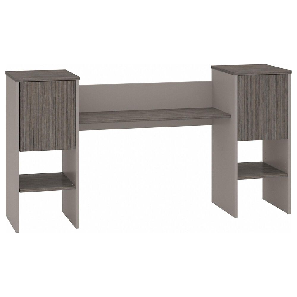 Bush 60" Hutch with Doors in Cocoa/Pewter, , large