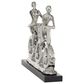 Maple and Jade Dual Rider Bicycle Sculpture in Silver and Black, , large