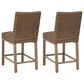 Ashley Walton Bridge Outdoor Bar Stool in Driftwood (Set of 2), , large