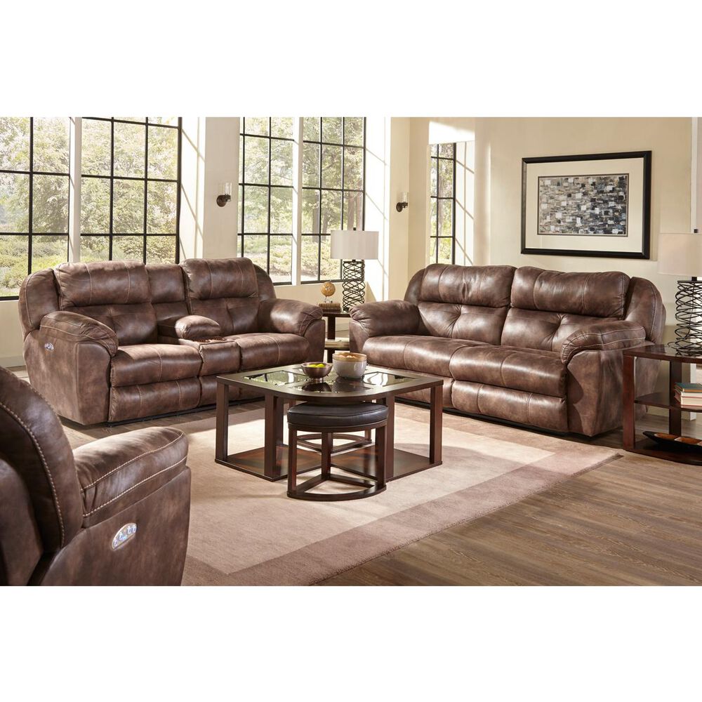 Catnapper Ferrington Power Reclining Loveseat with Power Lumbar and Headrest in Dusk, , large