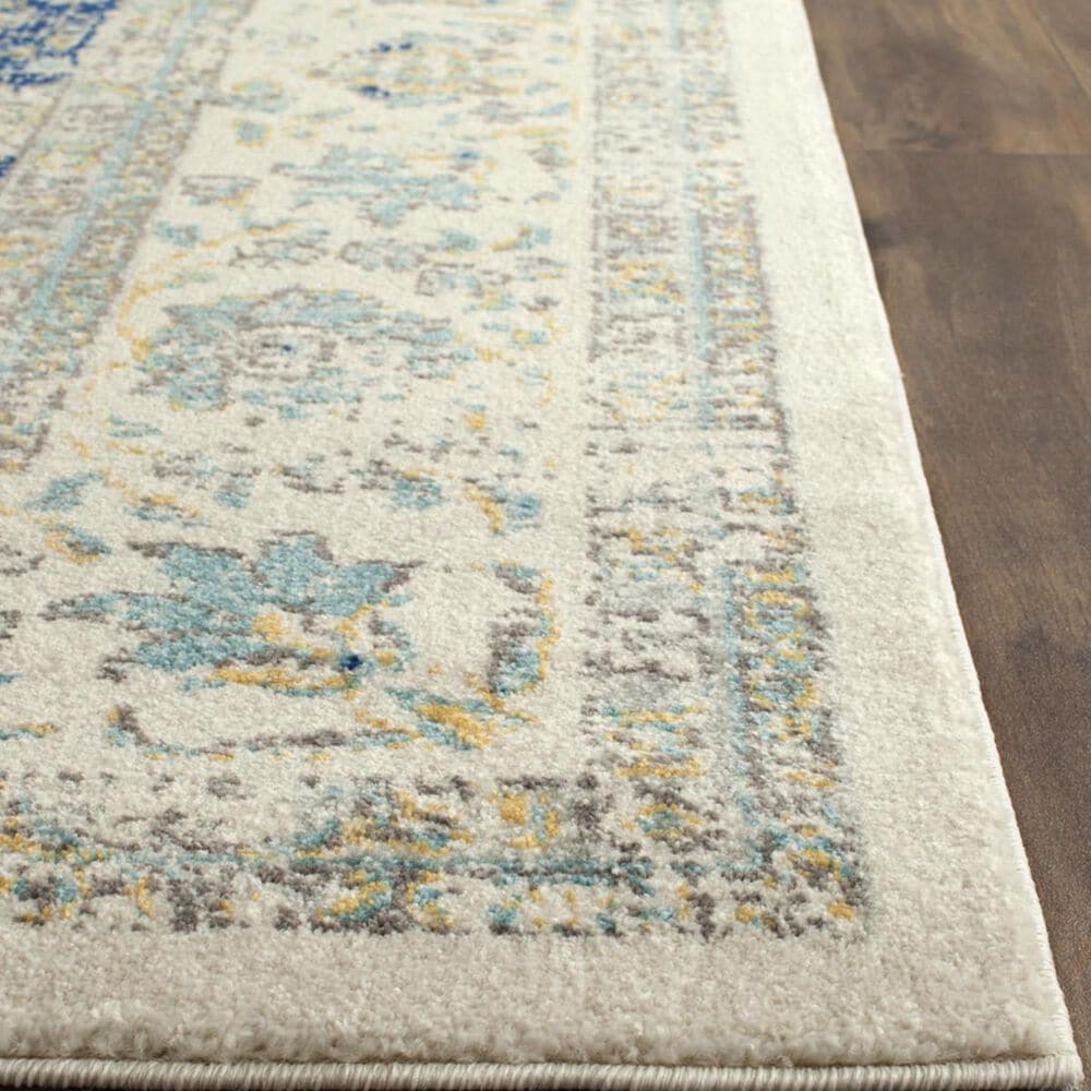 Safavieh Evoke EVK220C 2&#39;2&quot; x 21&#39; Ivory and Blue Runner, , large