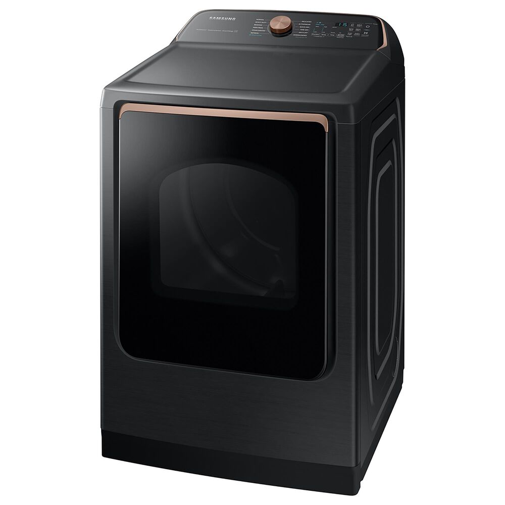 Samsung 7.4 Cu. Ft. Smart Electric Dryer with Steam in Brushed Black, , large