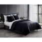 Hallmart Collectibles Puffer 3-Piece Full/Queen Comforter Set in Black, , large