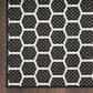 Nourison Twist Reversible 10" x 14" Black Indoor/Outdoor Area Rug, , large