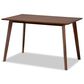 Baxton Studio Britte Dining Table in Walnut Brown - Table Only, , large