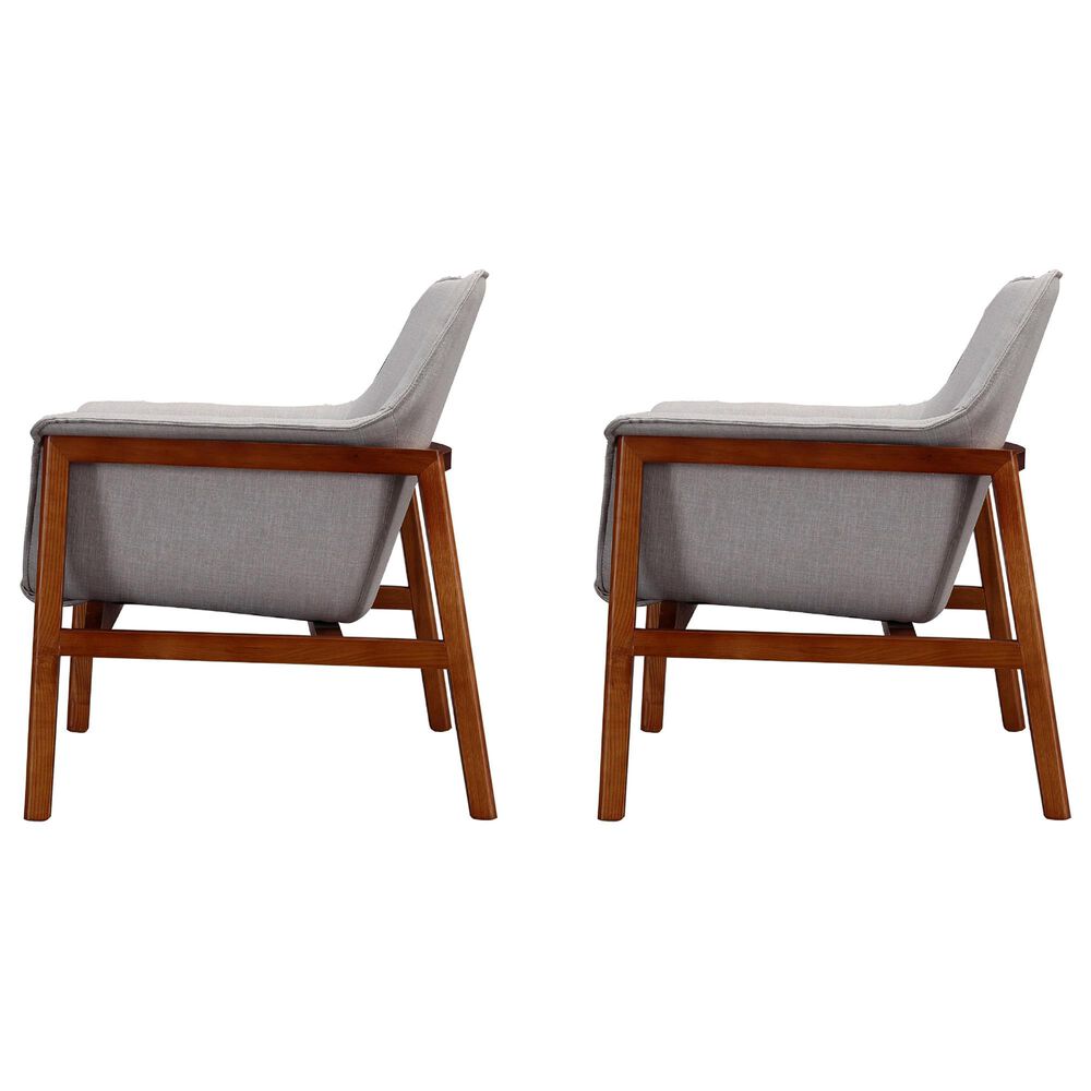 Dayton Miller Accent Chair in Grey &#40;Set of 2&#41;, , large