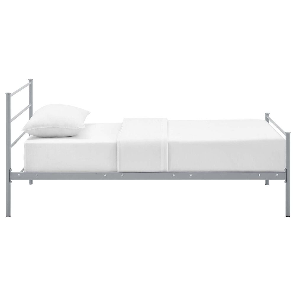 Modway Alina Twin Platform Bed Frame in Gray, , large