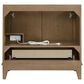 37B Fenwick 36" Single Bathroom Vanity in Kona with Glossy White Composite Stone Top and Backsplash, , large