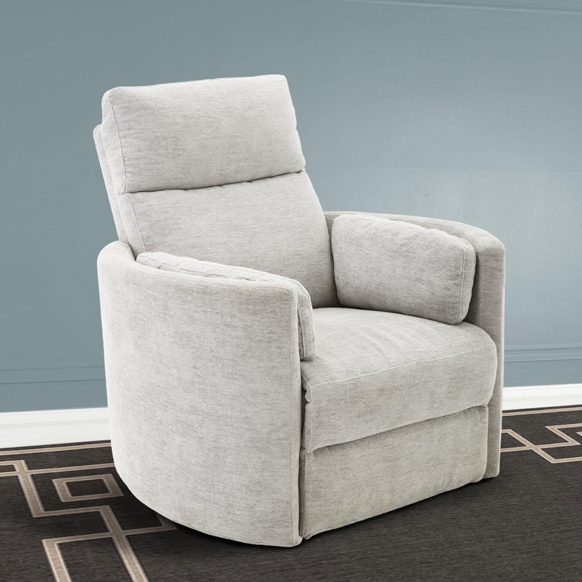 Power swivel outlet glider recliner