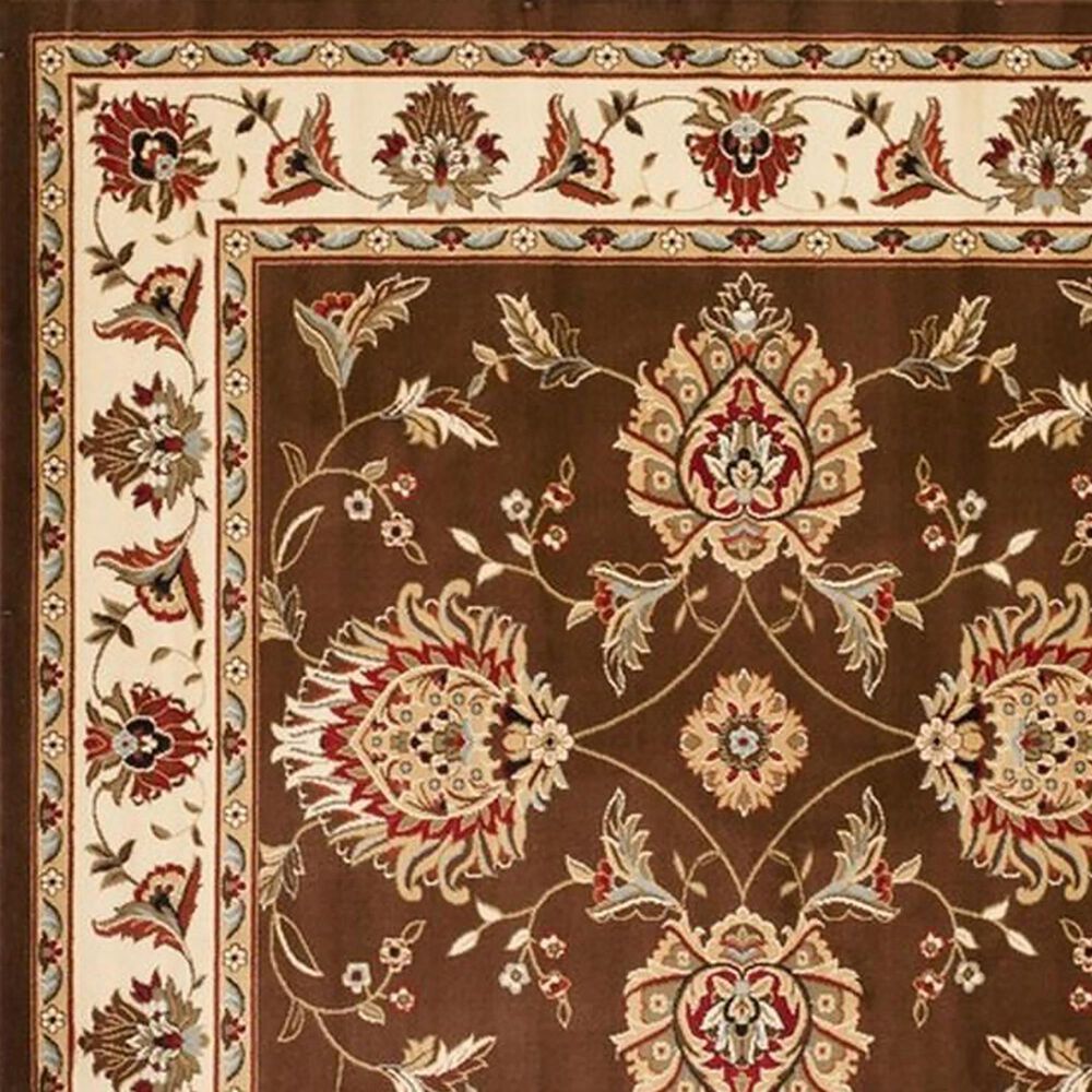Safavieh Lyndhurst LNH555 6&#39;7&quot; x 9&#39;6&quot; Brown and Ivory Area Rug, , large