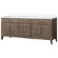 Lexora Home Laurel 80" Double Bathroom Vanity in Grey Oak with White Quartz Top and Rectangular Sinks, , large