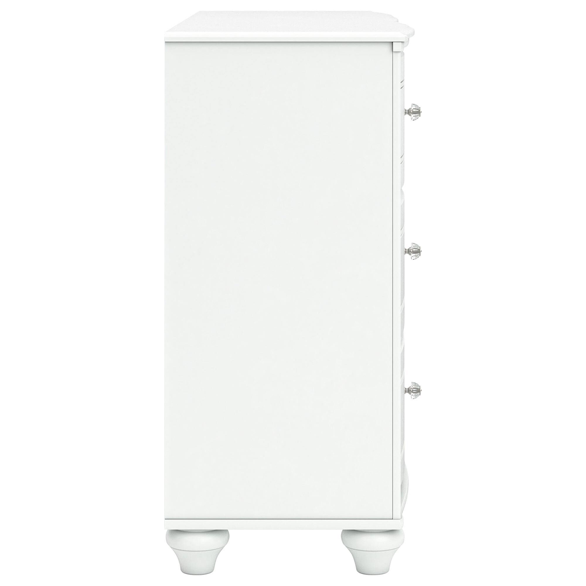 Ashley Kozlani Dresser and Mirror in White