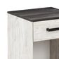 Ashley Shawburn 1-Drawer Nightstand in Whitewash and Charcoal Gray, , large