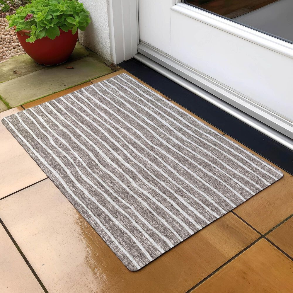 Dalyn Rug Company Laidley 1&#39;8&quot; x 2&#39;6&quot; Taupe Indoor/Outdoor Area Rug, , large