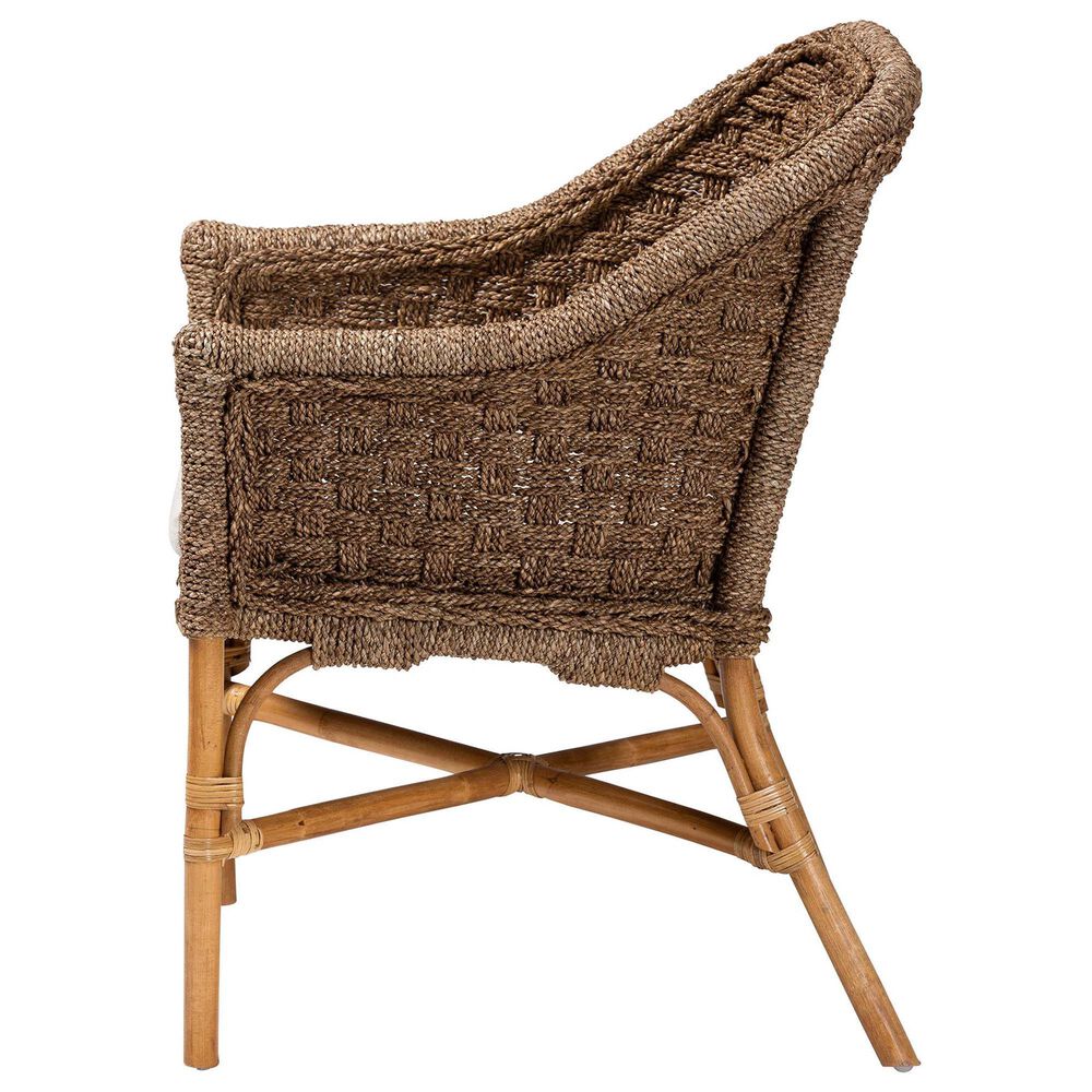 Baxton Studio Luis Arm Chair in Natural, , large