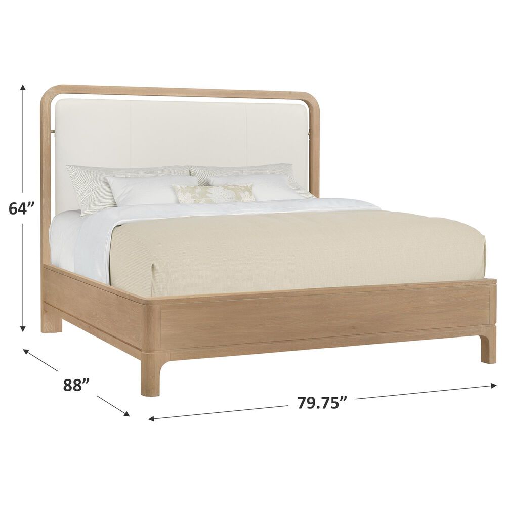 HOOKER Banyon Bay King Upholstered Panel Bed in Desert Oak, , large