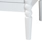 Baxton Studio Lucera 2-Drawer Bobbin Nightstand in White, , large