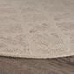 L&R Resources Sinuous Pin Dot 6" Round Ivory and Rose Area Rug, , large