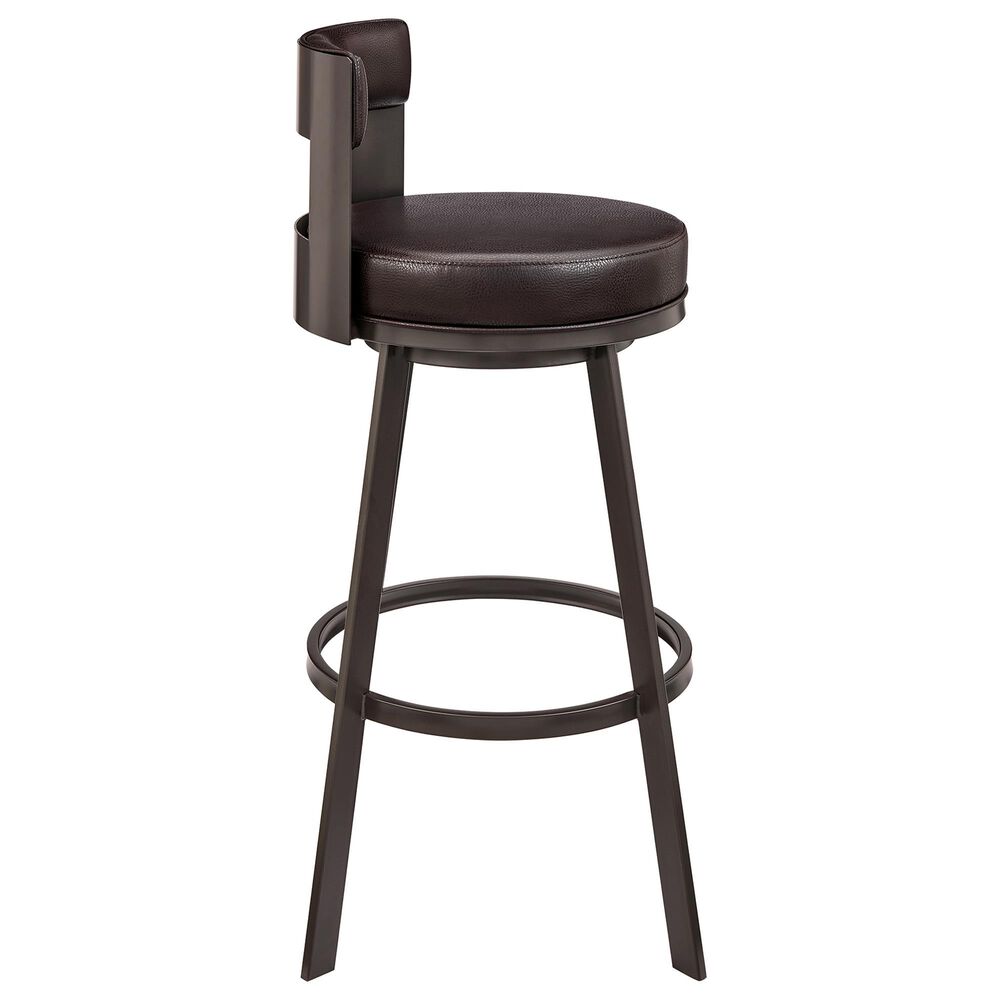 Blue River Flynn 26&quot; Swivel Counter Stool in Brown, , large
