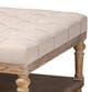 Baxton Studio Kelly Cocktail Ottoman in Beige, , large