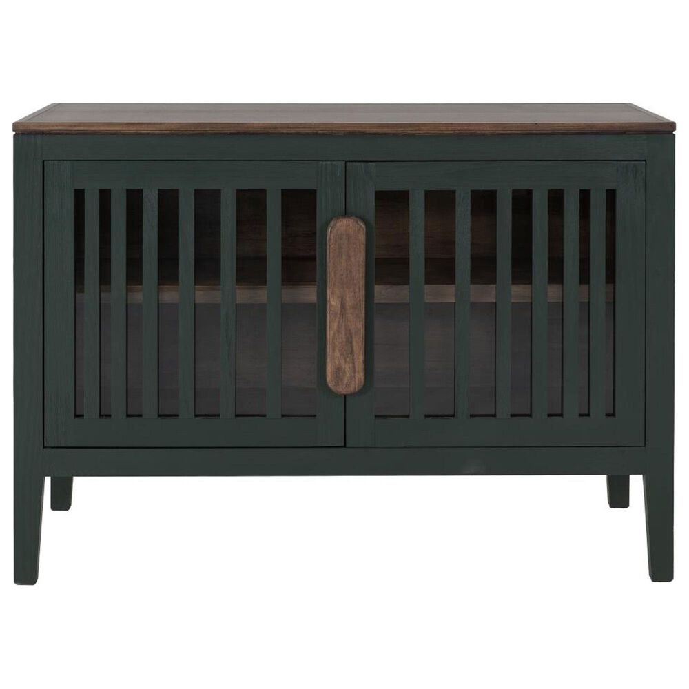 Fallridge Autumn 54&quot; 2-Door Console in Green and Brown, , large