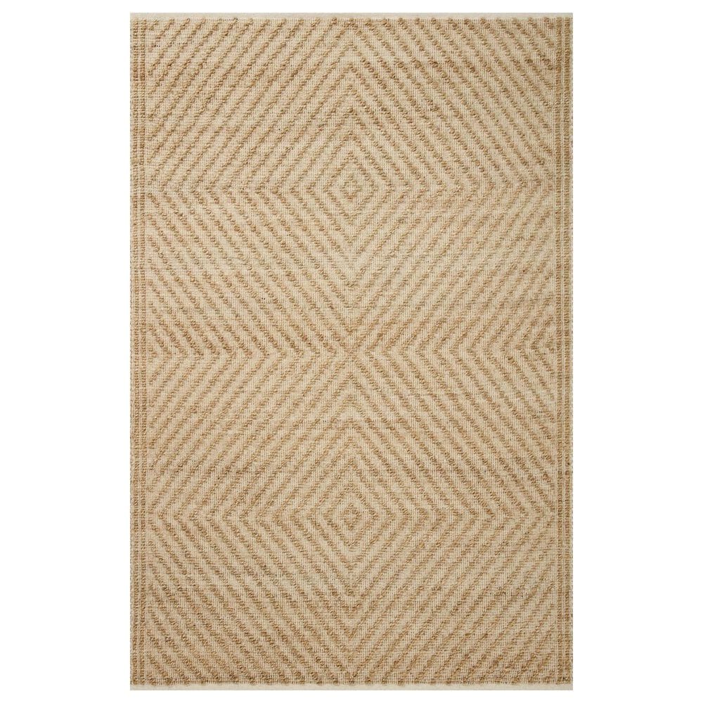 Angela Rose Colton 10" x 14" Natural and Ivory Area Rug, , large