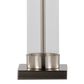 LumiSource Glacier Glass Table Lamp in Clear and Brushed Nickel (Set of 2), , large