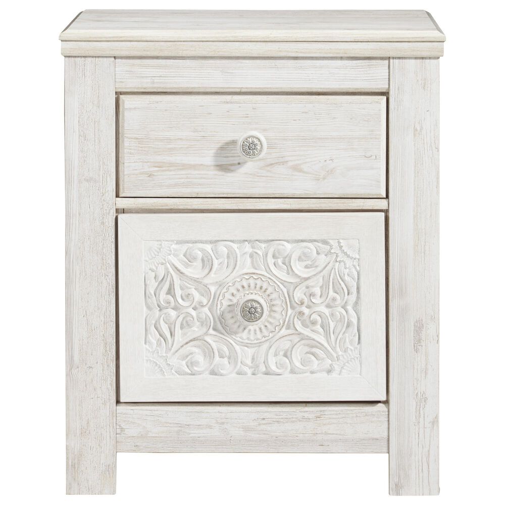 Ashley Paxberry 5-Piece Twin Bedroom Set in Whitewash, , large