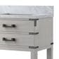 Lexora Home Norwalk 72" Double Bathroom Vanity in White Oak with White Carrara Marble Top and Rectangle Sink, , large