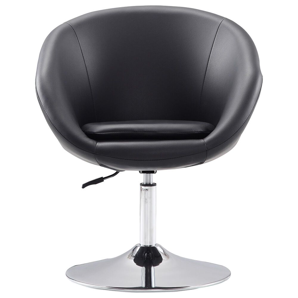 Dayton Hopper Adjustable Swivel Chair in Black, , large