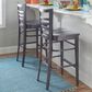 Linon Home Decor Blairmont Bar Stool in Deep Brown Stain, , large
