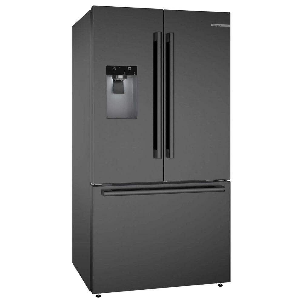 Bosch 26 Cu. Ft. 500 Series French Door Bottom Mount Refrigerator in Black Stainless Steel, , large