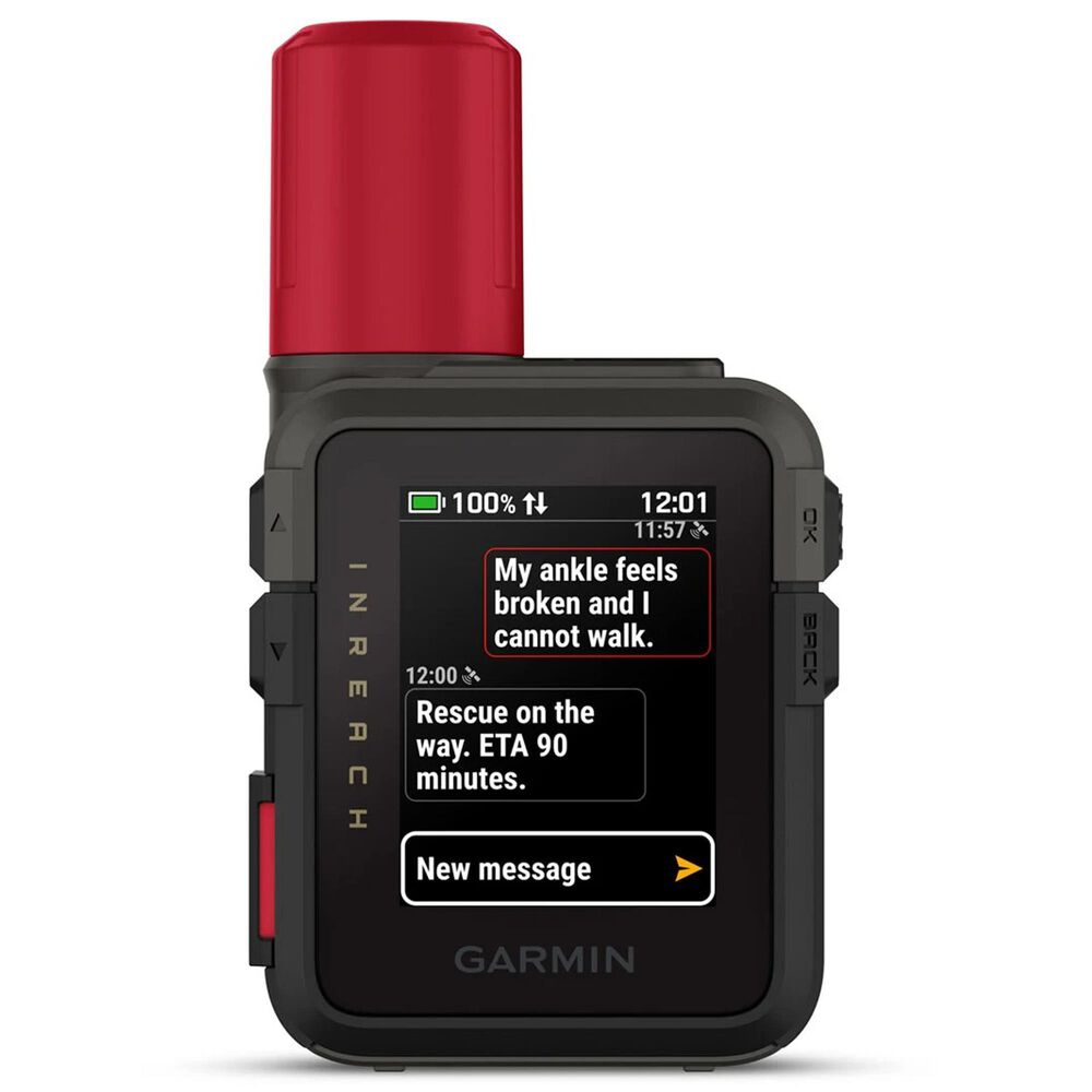 Garmin inReach Mini 3 Plus Satellite Communicator with Photo and Voice Messaging in Black and Red, , large