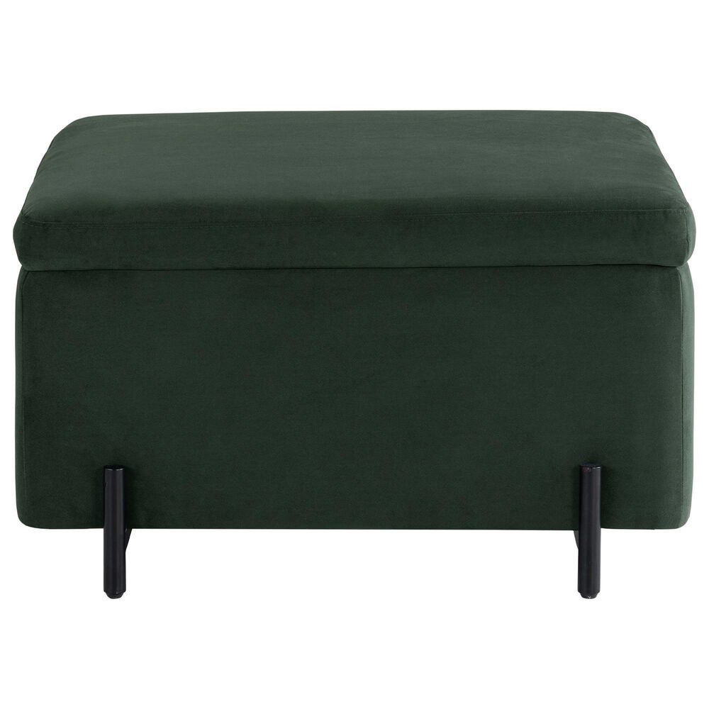 Lifestyle Solutions Kona Large Storage Ottoman in Green, , large