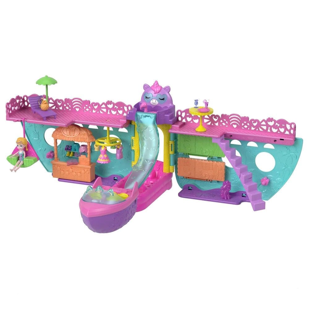 Polly Pocket Unicorn Dream Cruise Set in Multicolor, , large