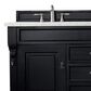James Martin Vanities Brookfield 60" Double Bathroom Vanity in Antique Black with 3 cm Eternal Jasmine Pearl Quartz Top and Rectangle Sinks, , large