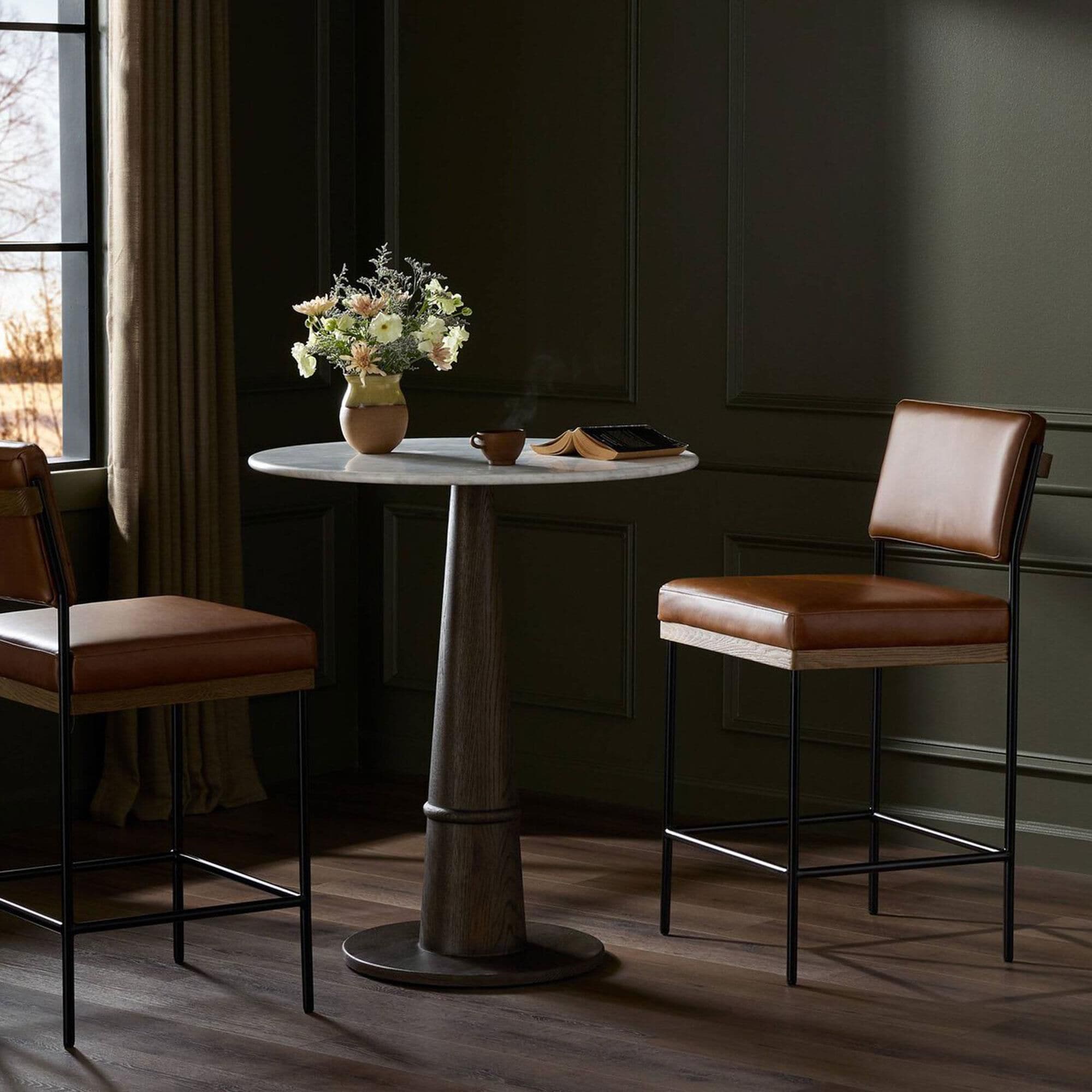 Four Hands Benton Bar Stool in Black