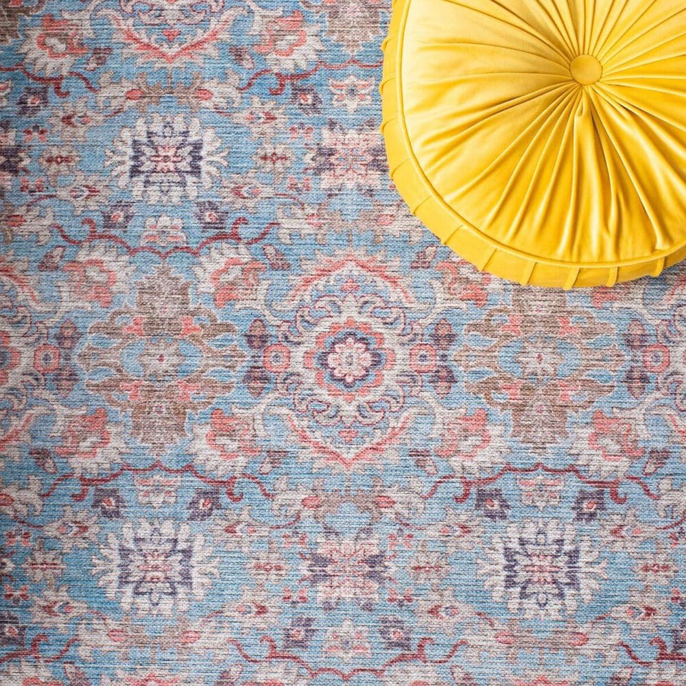 Safavieh Serapi  5&#39;3&quot; x 7&#39;6&quot; Rust and Blue Area Rug, , large