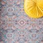 Safavieh Serapi 5"3" x 7"6" Rust and Blue Area Rug, , large